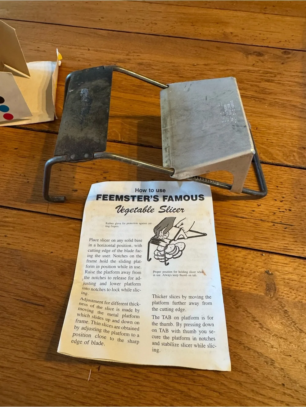 Feemster's Famous Vegetable Slicer - w Original Box